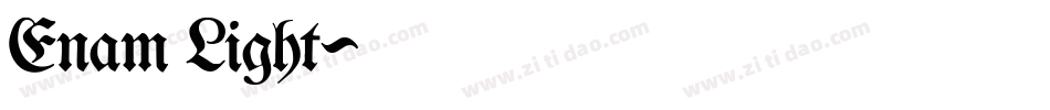 Enam Light字体转换